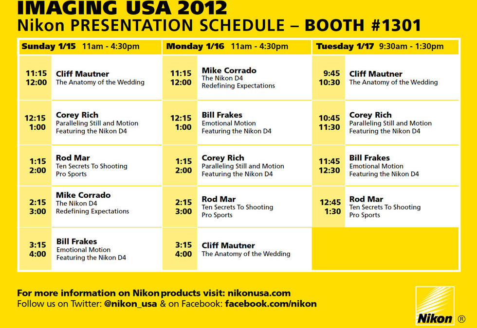 Nikon Presentation at Imaging USA